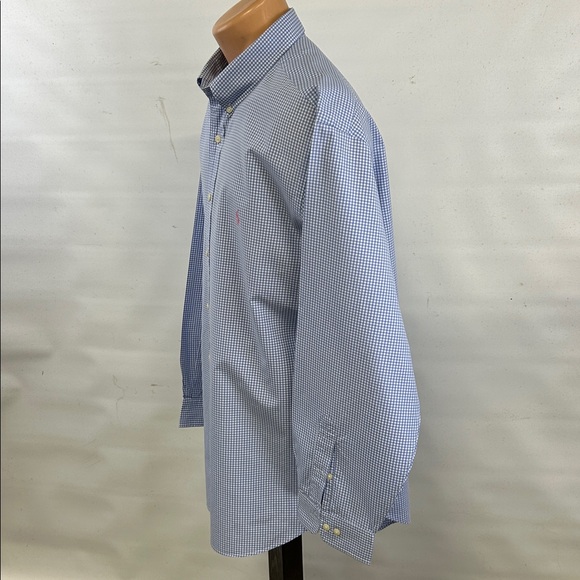 Ralph Lauren long sleeve button down collar shirt.  18-34/35 - Picture 5 of 7
